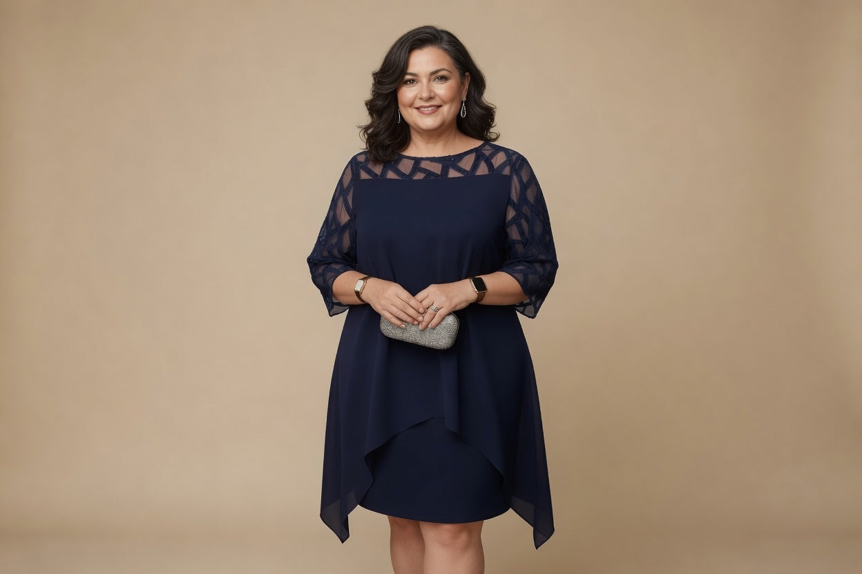 Elara | Robe midi élégante et confortable