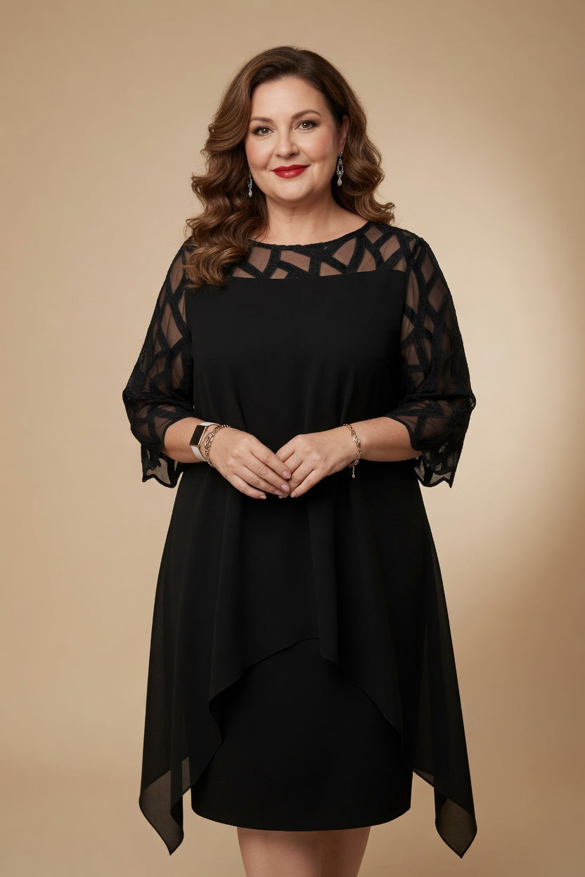 Elara | Robe midi élégante et confortable