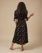Monique | Robe Fluide à Pois