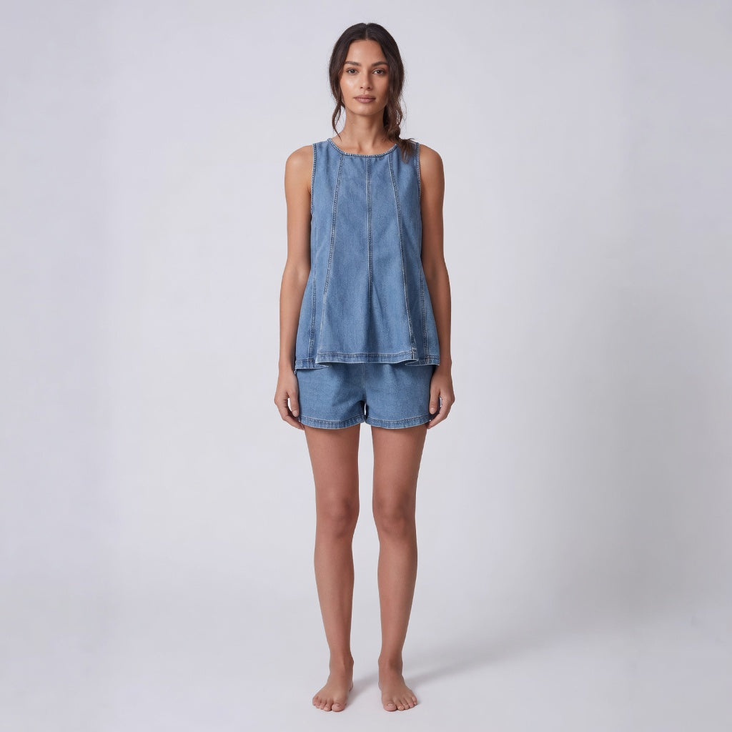 Lunéa | Ensemble Denim Léger