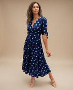 Monique | Robe Fluide à Pois