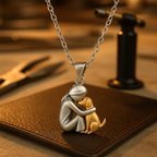 Amoria | Collier Cœur à Finition Dorée ou Noire
