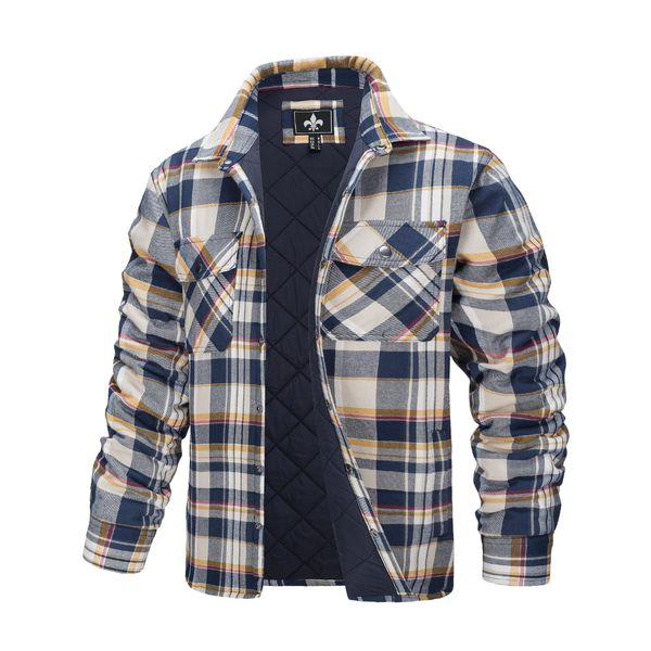 Geruite Herenjas met Voering – Warme Overshirt Jas met Ruitpatroon en Ritssluiting