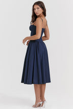 Liorine | Robe Midi Corset Élégante