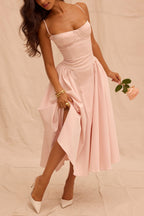 Liorine | Robe Midi Corset Élégante
