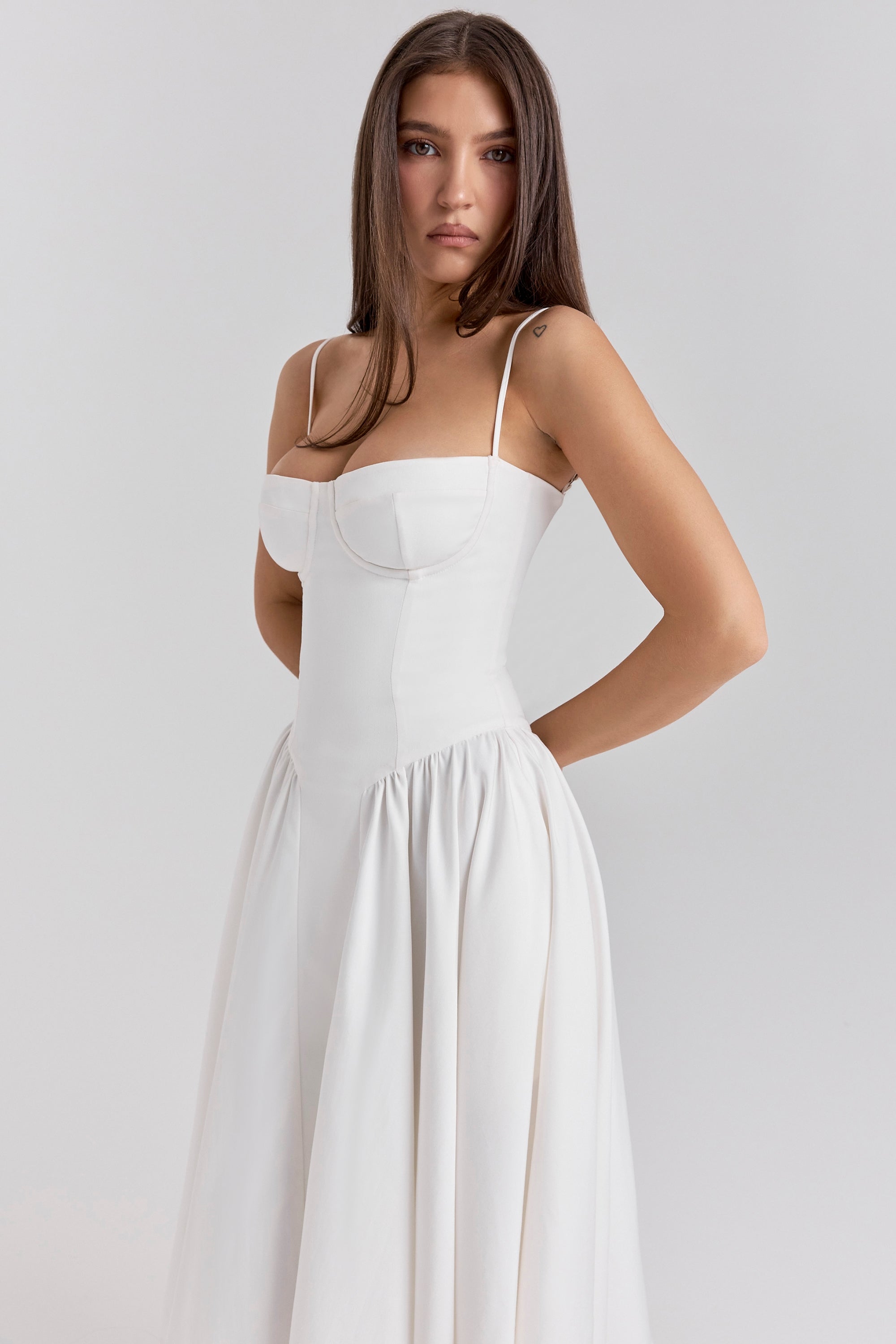 Liorine | Robe Midi Corset Élégante