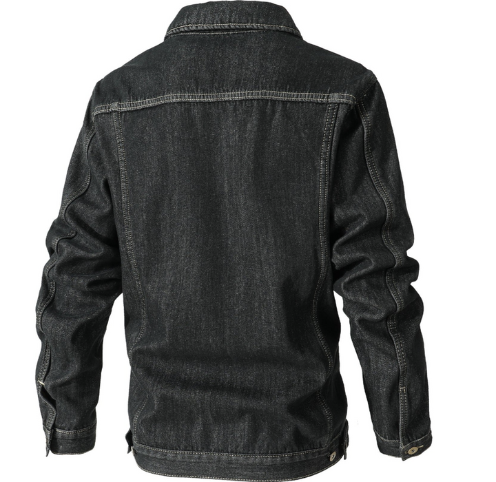 Jeroen heren spijkerjas – gevoerde denim jas met borstzakken en stoere look