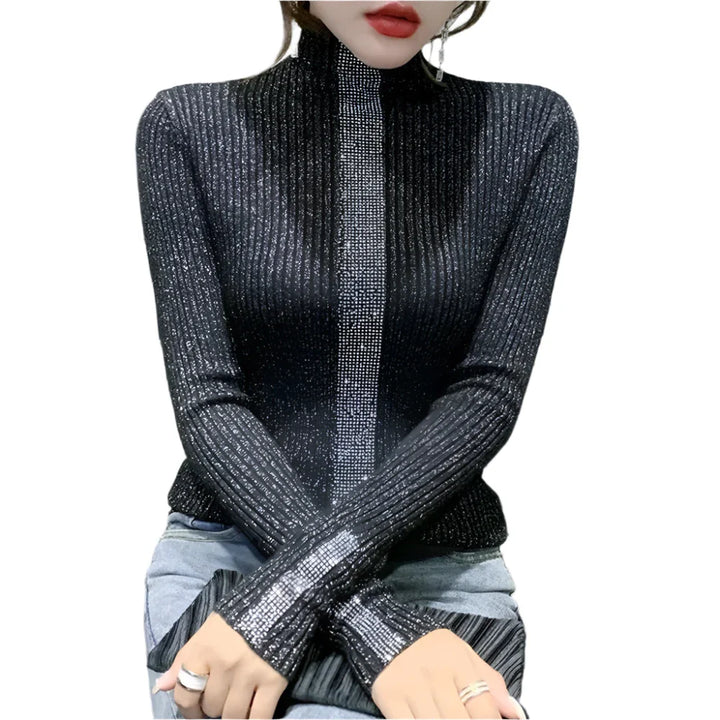 Joyce – Warme Gebreide Coltrui voor Dames