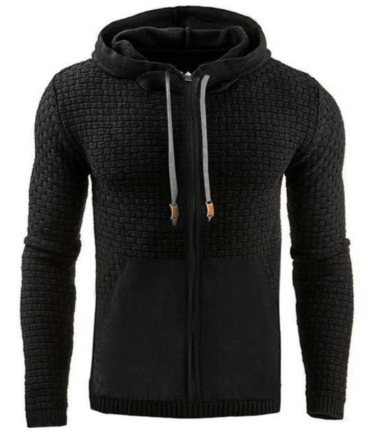 Koen heren hoodie met rits – comfortabele full-zip hoodie van duurzame katoenmix