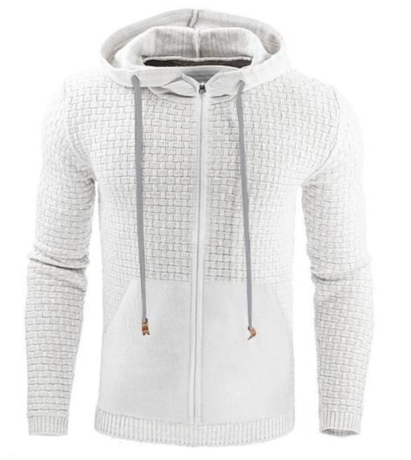 Koen heren hoodie met rits – comfortabele full-zip hoodie van duurzame katoenmix