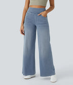 Evie | Pantalon Élastique Taille Haute
