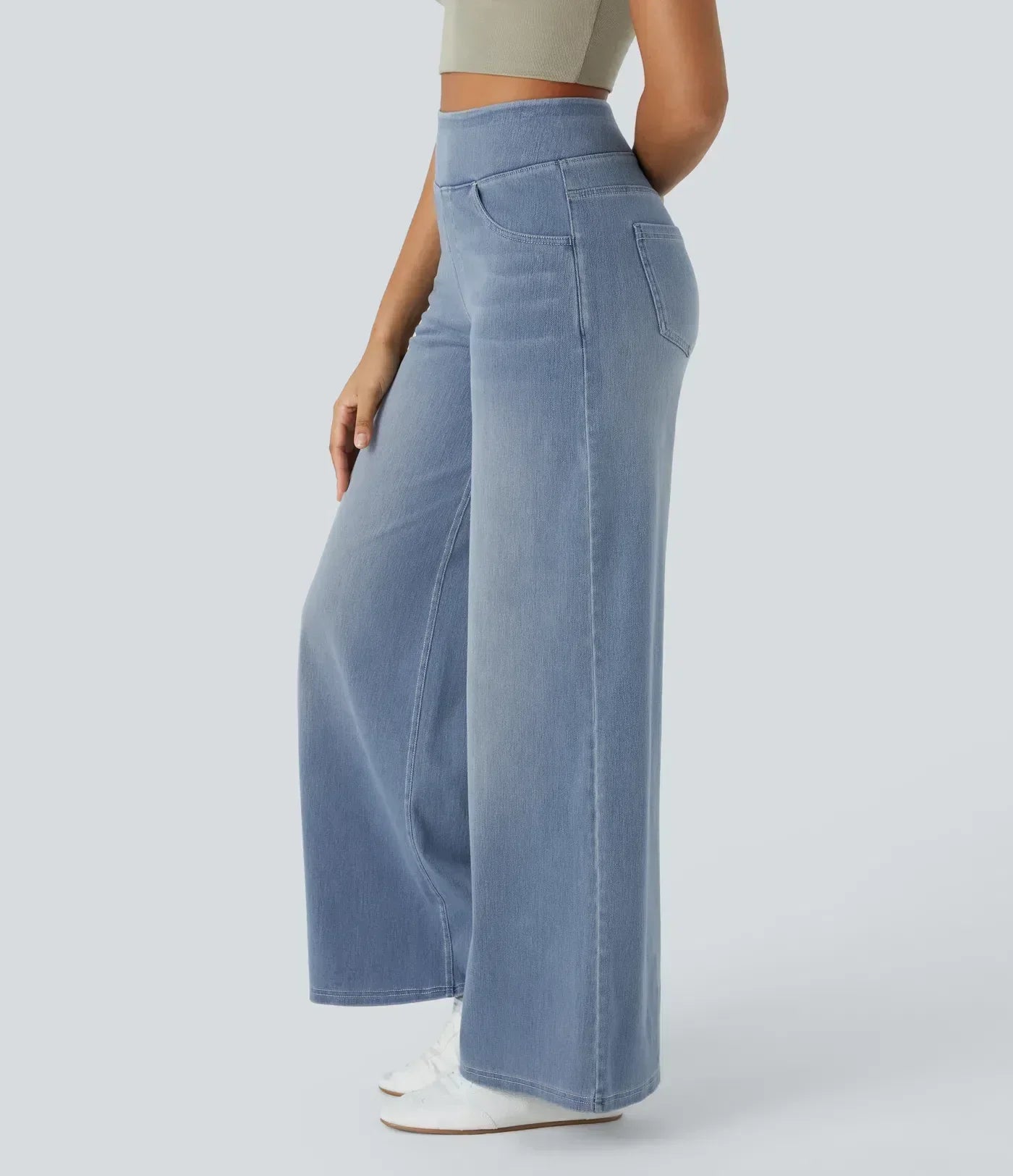 Evie | Pantalon Élastique Taille Haute