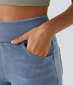 Evie | Pantalon Élastique Taille Haute
