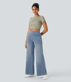 Evie | Pantalon Élastique Taille Haute
