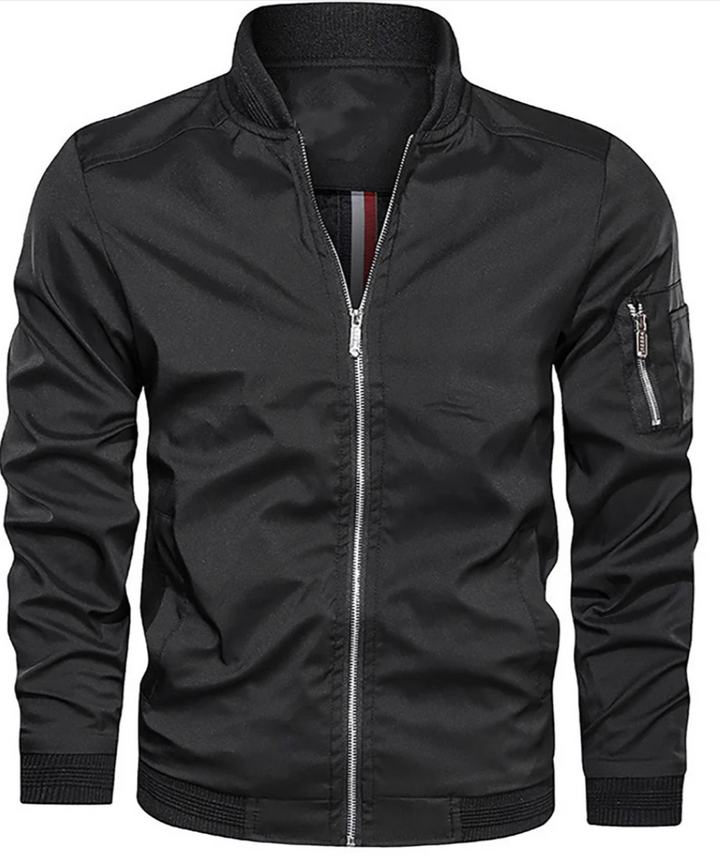 Lexly Runyon Jas met Rits – lichtgewicht herenjas met schouderzak en relaxte pasvorm