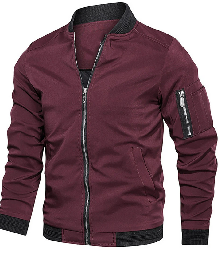 Lexly Runyon Jas met Rits – lichtgewicht herenjas met schouderzak en relaxte pasvorm