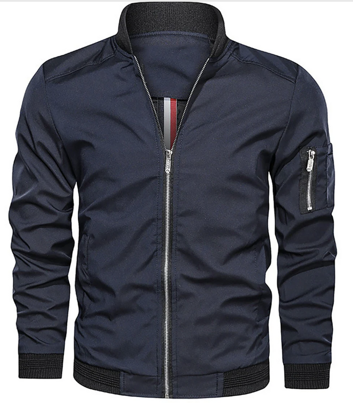 Lexly Runyon Jas met Rits – lichtgewicht herenjas met schouderzak en relaxte pasvorm