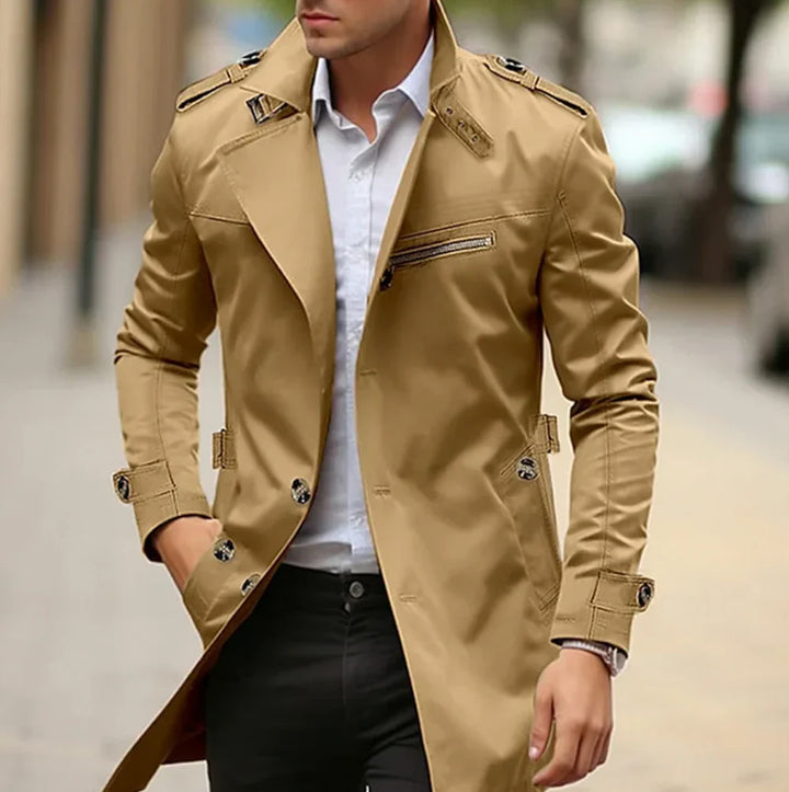 Lucius Klassieke Trenchcoat – Tijdloze Klasse met Praktische Details