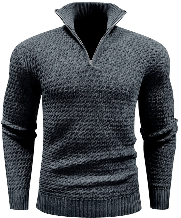 Malcolm Heren Coltrui met Kwart Rits – Zachte, Ademend Warme Trui