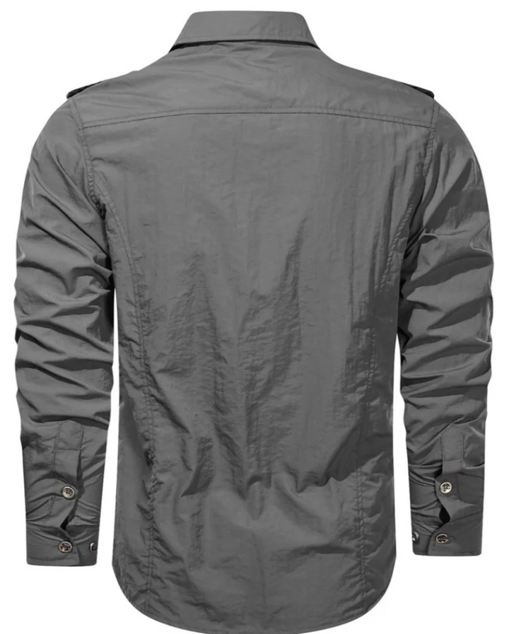 Nicholas heren softshell overhemd – lichtgewicht outdoor shirt met knoopsluiting en moderne pasvorm