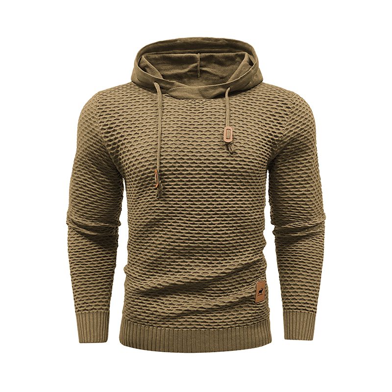 Pieter heren sporthoodie – ademende hoodie met elastische pasvorm en katoenmix