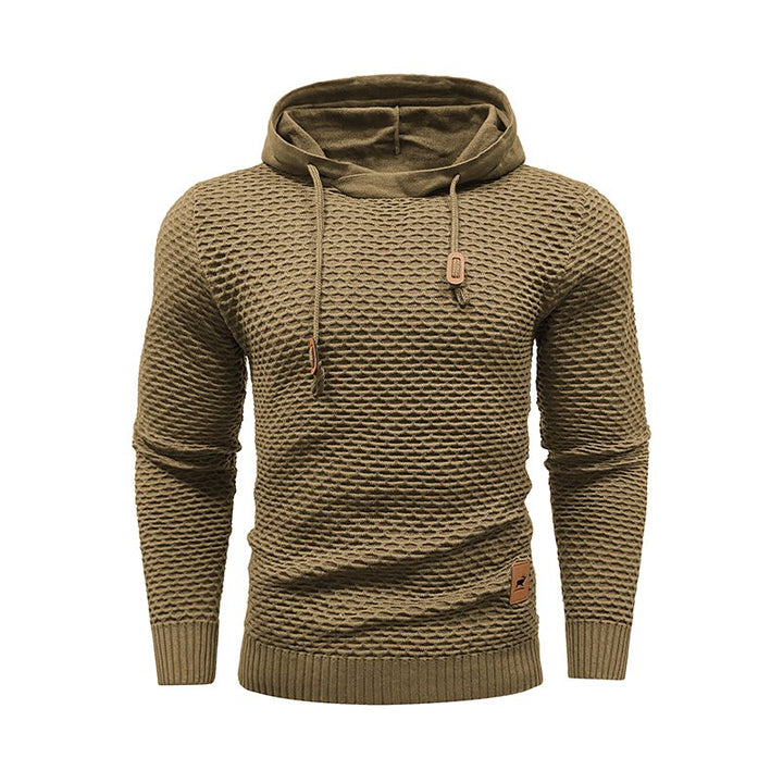 Pieter heren sporthoodie – ademende hoodie met elastische pasvorm en katoenmix