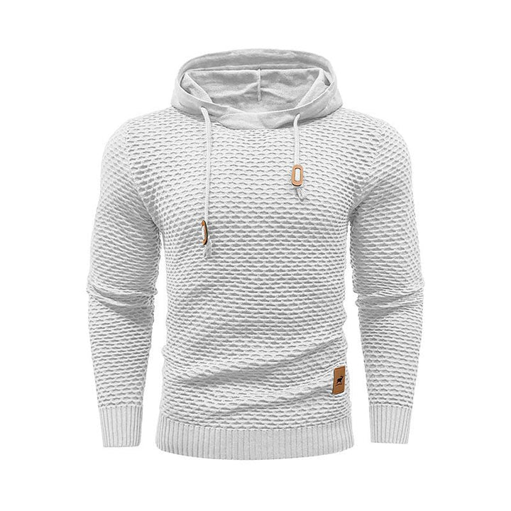 Pieter heren sporthoodie – ademende hoodie met elastische pasvorm en katoenmix