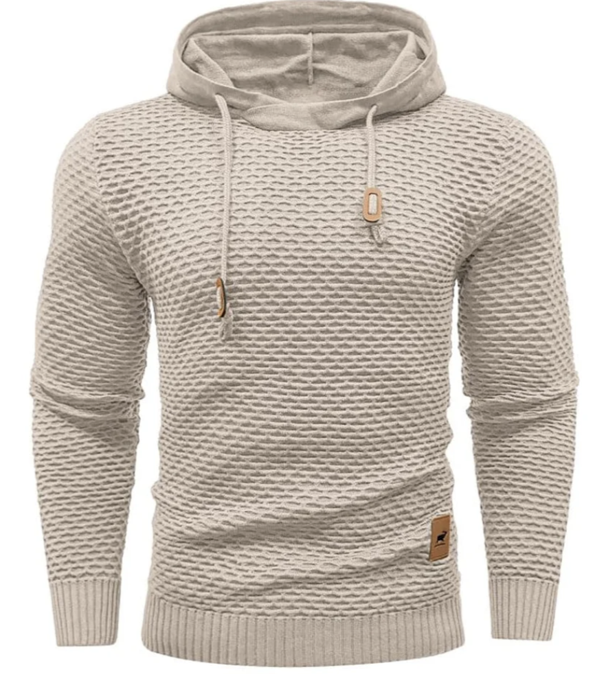 Pieter heren sporthoodie – ademende hoodie met elastische pasvorm en katoenmix