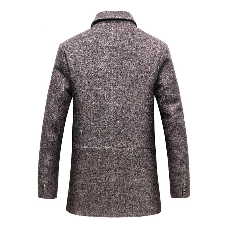 Aaron Royal Wool Coat – Klassieke Herenjas met Afneembare Sjaal en Luxe Afwerking