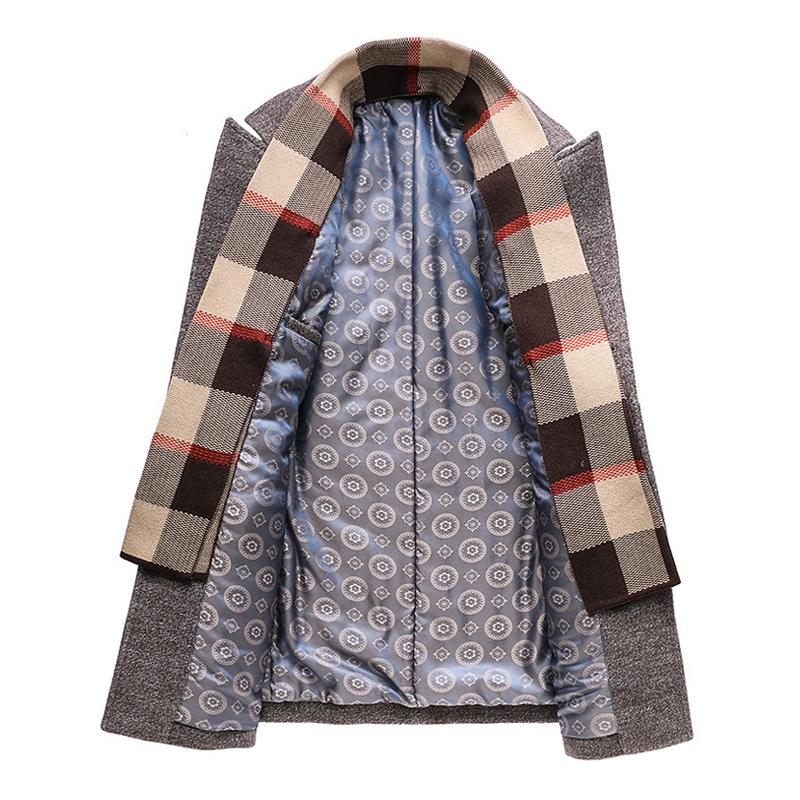 Aaron Royal Wool Coat – Klassieke Herenjas met Afneembare Sjaal en Luxe Afwerking