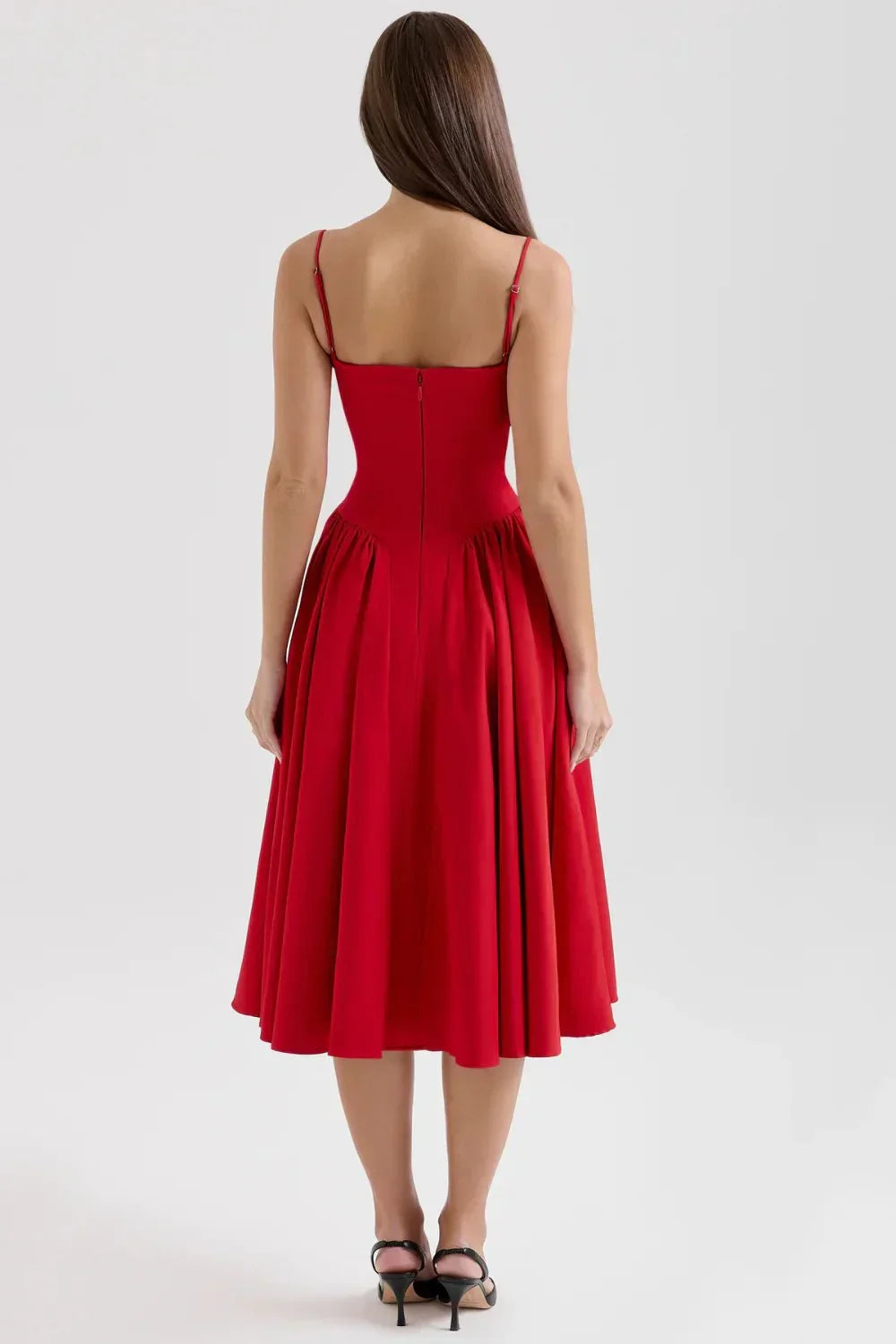 Liorine | Robe Midi Corset Élégante