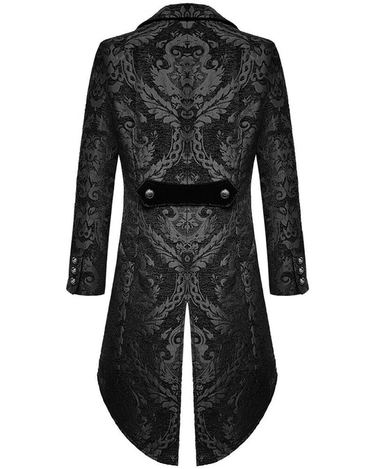 Randolph Gothic Tailcoat Heren – Elegante Gotische Jas met Lange Achterkant