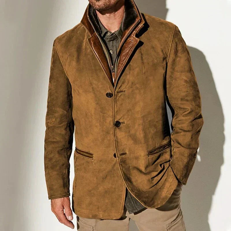 Louis | Veste Suédée Élégante