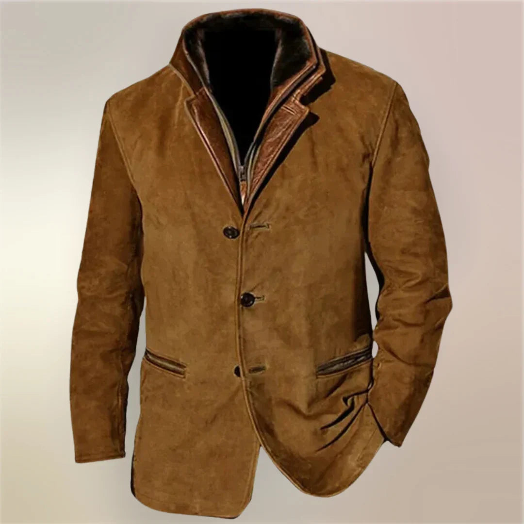 Louis | Veste Suédée Élégante