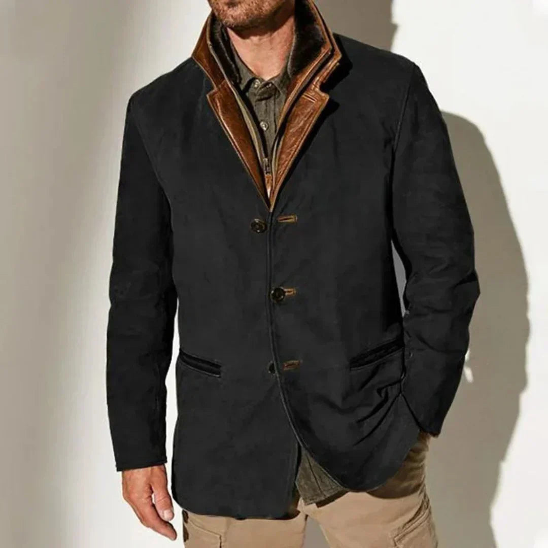 Louis | Veste Suédée Élégante