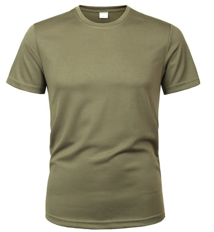 Roland Stijlvol Army T-Shirt – minimalistisch heren t-shirt van ademend materiaal met klassieke pasvorm