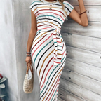 Zélina | Robe Ajustée à Nœud