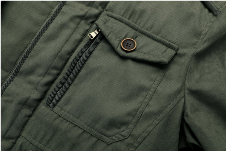 Stefan heren winterjas – warme jas met fleecevoering en verstelbare capuchon