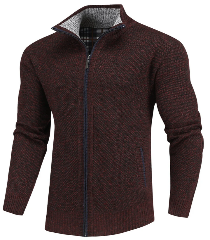 Stell Heren Trui met Rits en Flanellen Voering – Warm, Comfortabel en Stijlvol