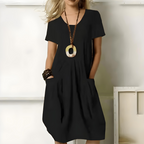 Lina | Robe en Coton Coupe Flatteuse
