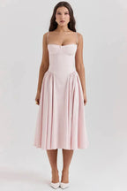 Liorine | Robe Midi Corset Élégante
