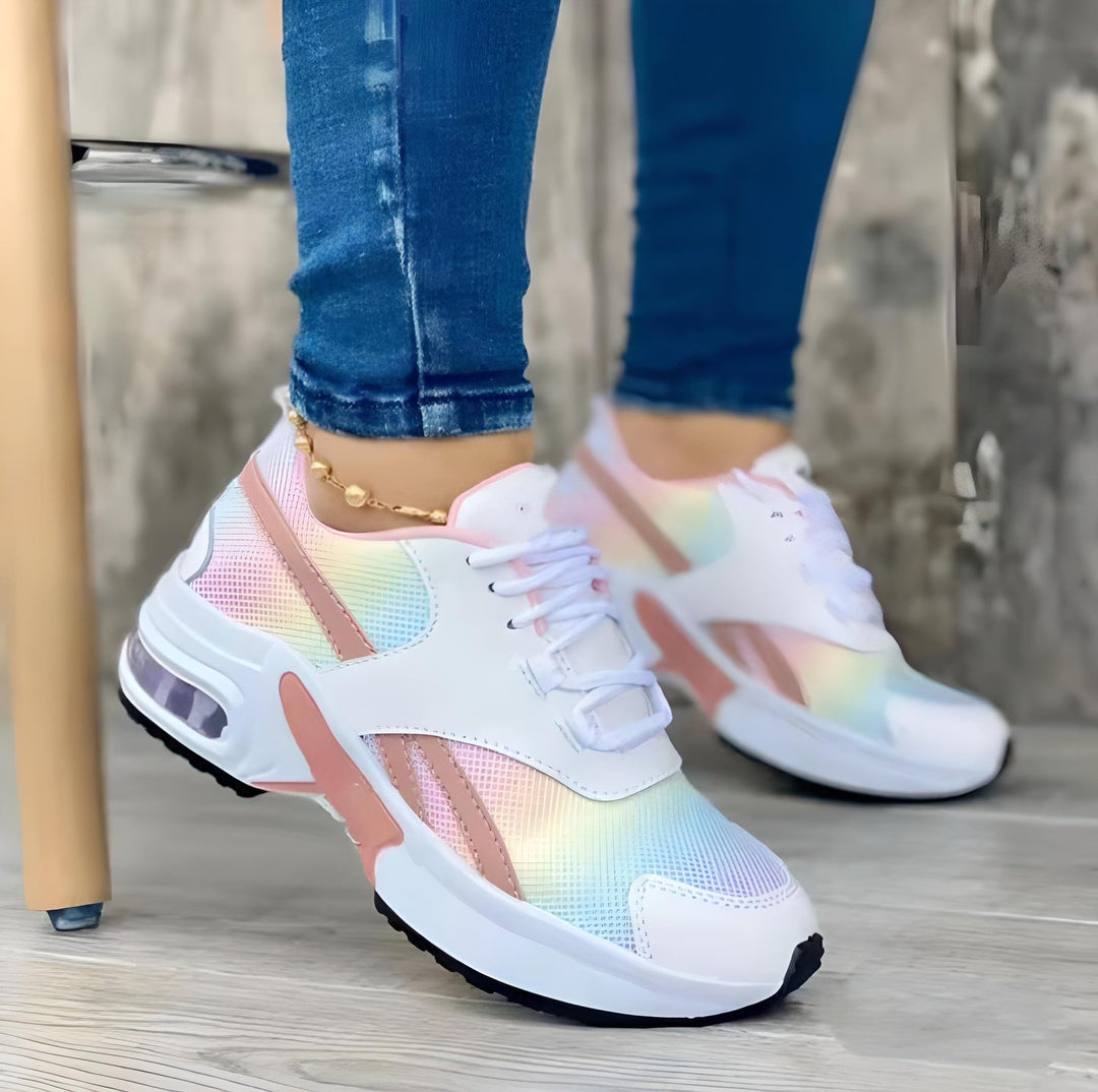 Aisha Dames Sneakers – Lichtgewicht en Ademend met Verstevigde Hakzool