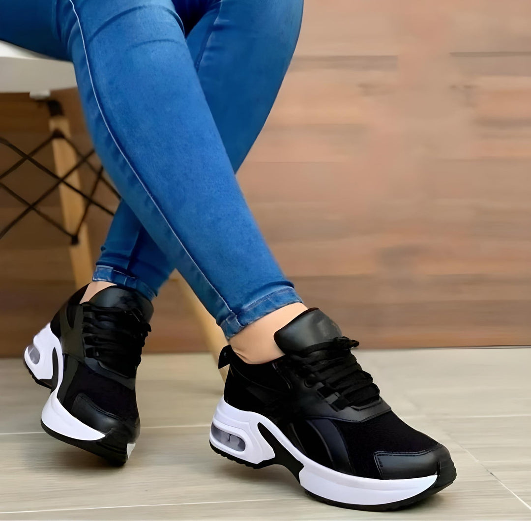 Aisha Dames Sneakers – Lichtgewicht en Ademend met Verstevigde Hakzool